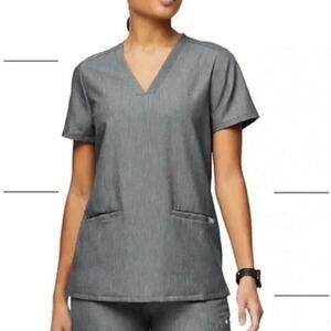 FIGS -Technical Collection Grey Scrub "Casma"Graphite Top -Medium